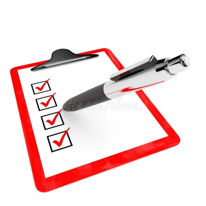 red-pad-holder-check-boxes-pen-white-background-d-illustration-52390862