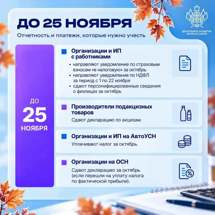 Календарь предпринимателя